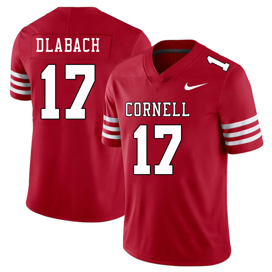 Men-Youth #17 Nicholas Dlabach Cornell Big Red 2023 College Football Jerseys Stitched Sale-Red